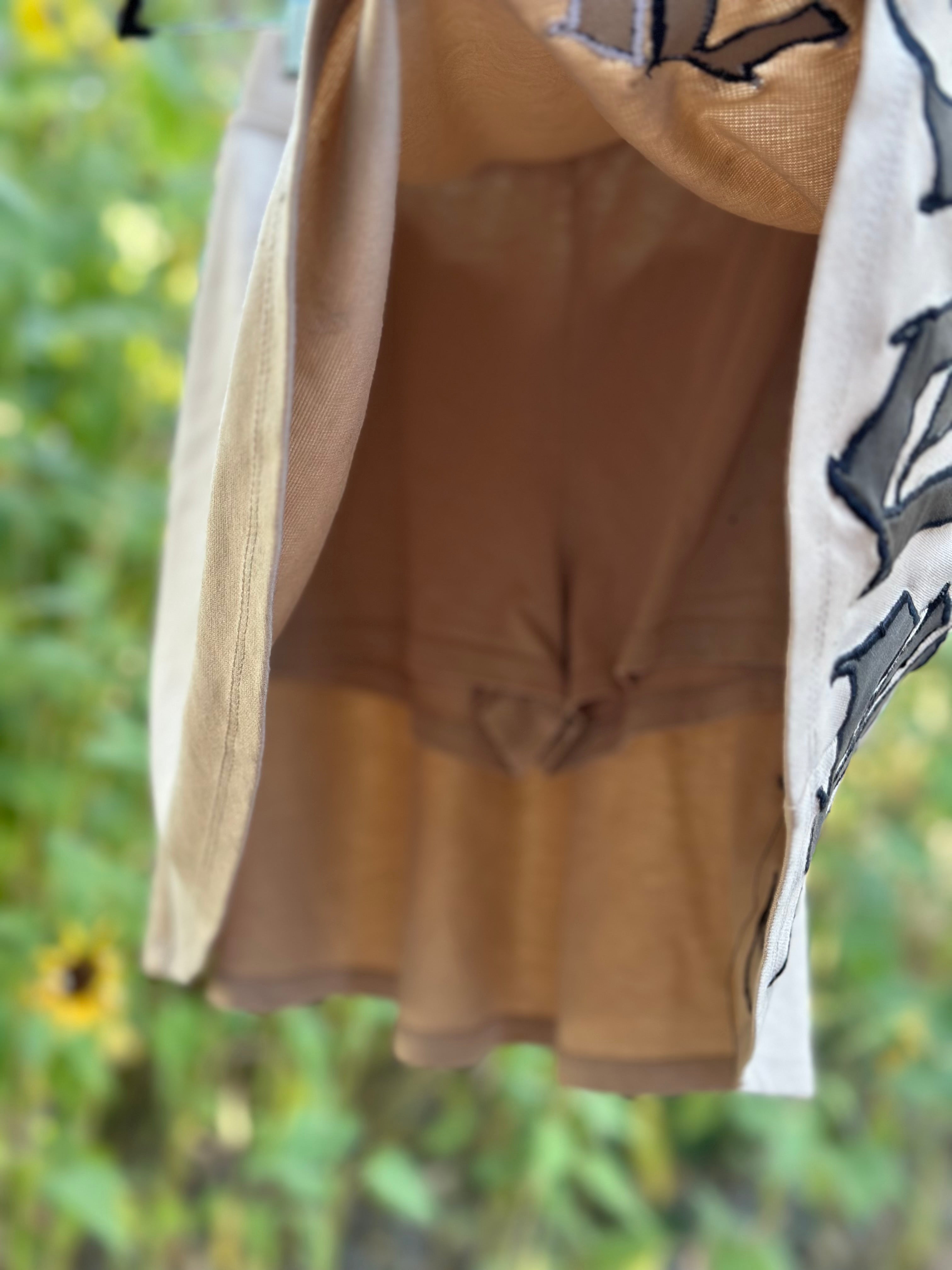 tan skirt WITH SHORTS