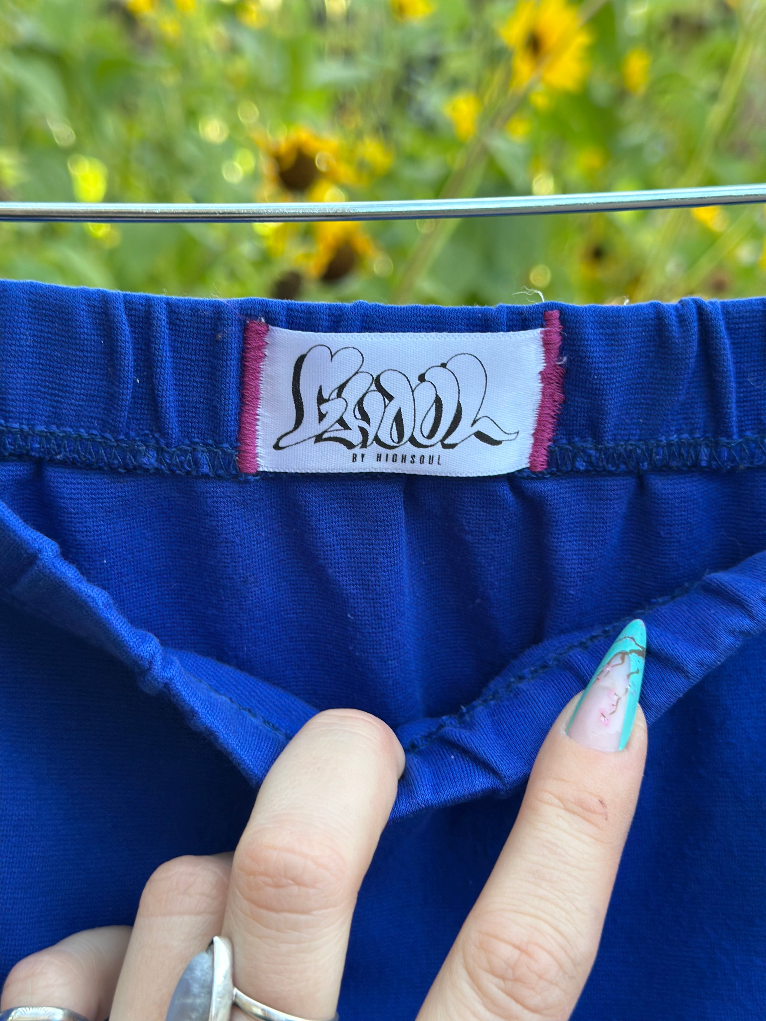 blue pink & purple skirt