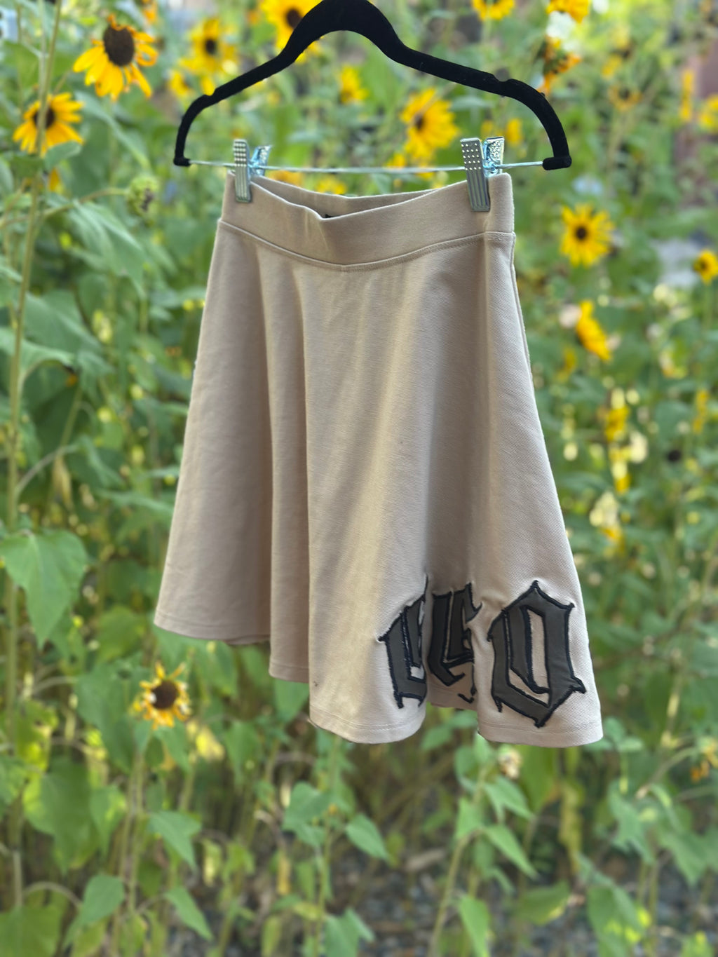 tan skirt WITH SHORTS