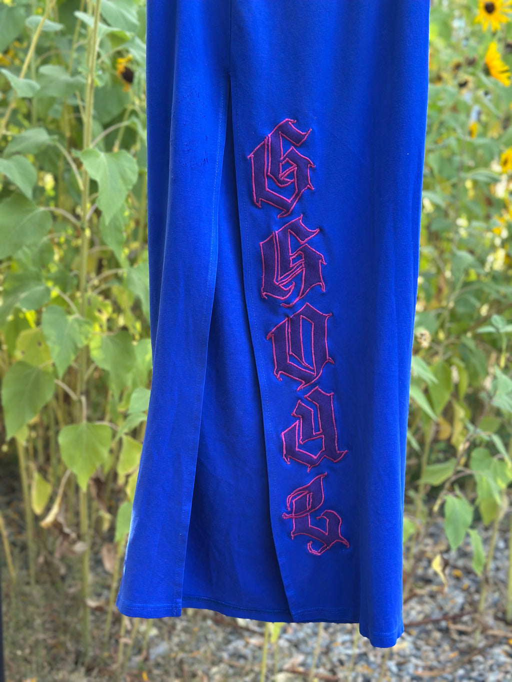 blue pink & purple skirt