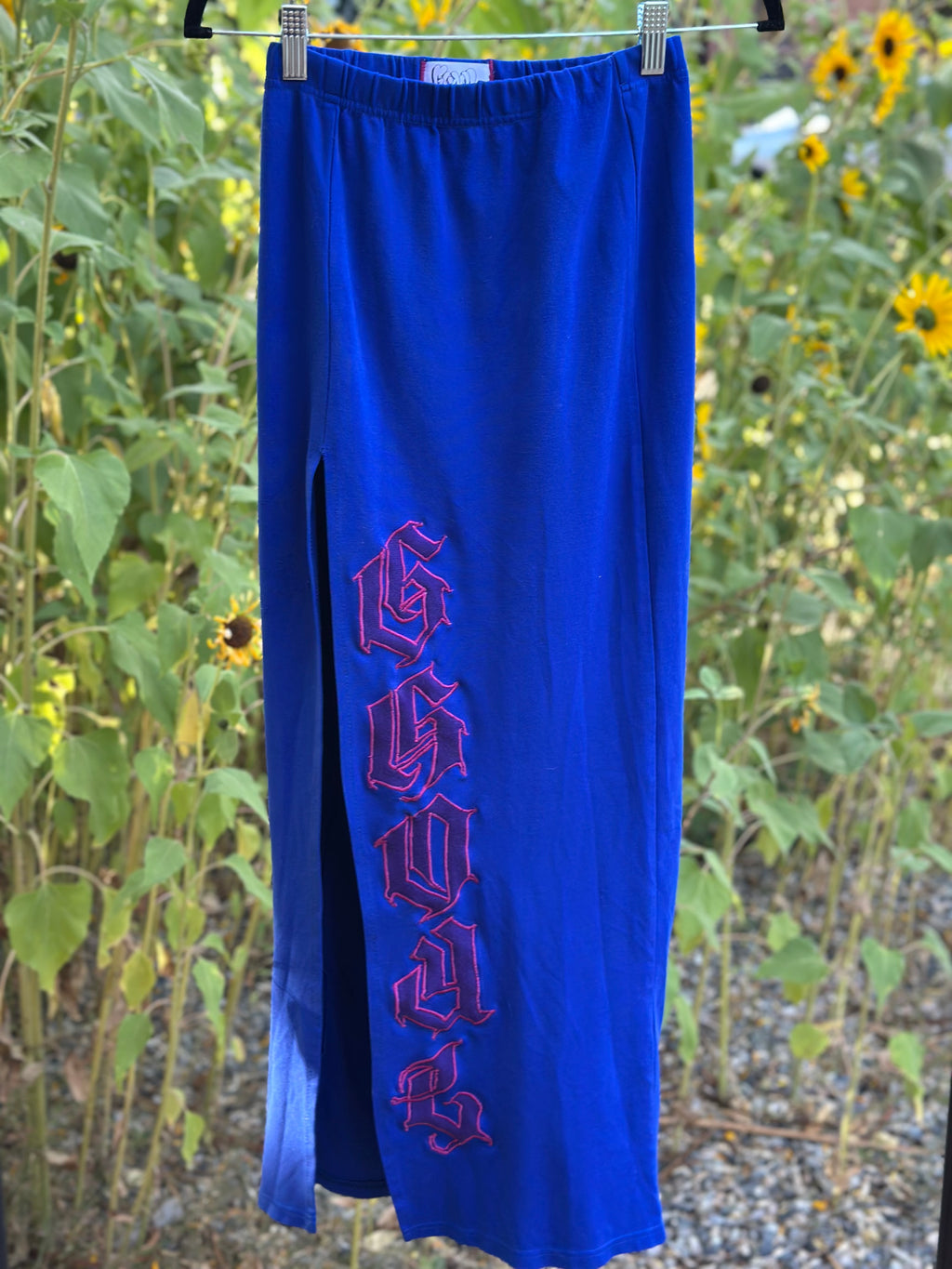 blue pink & purple skirt