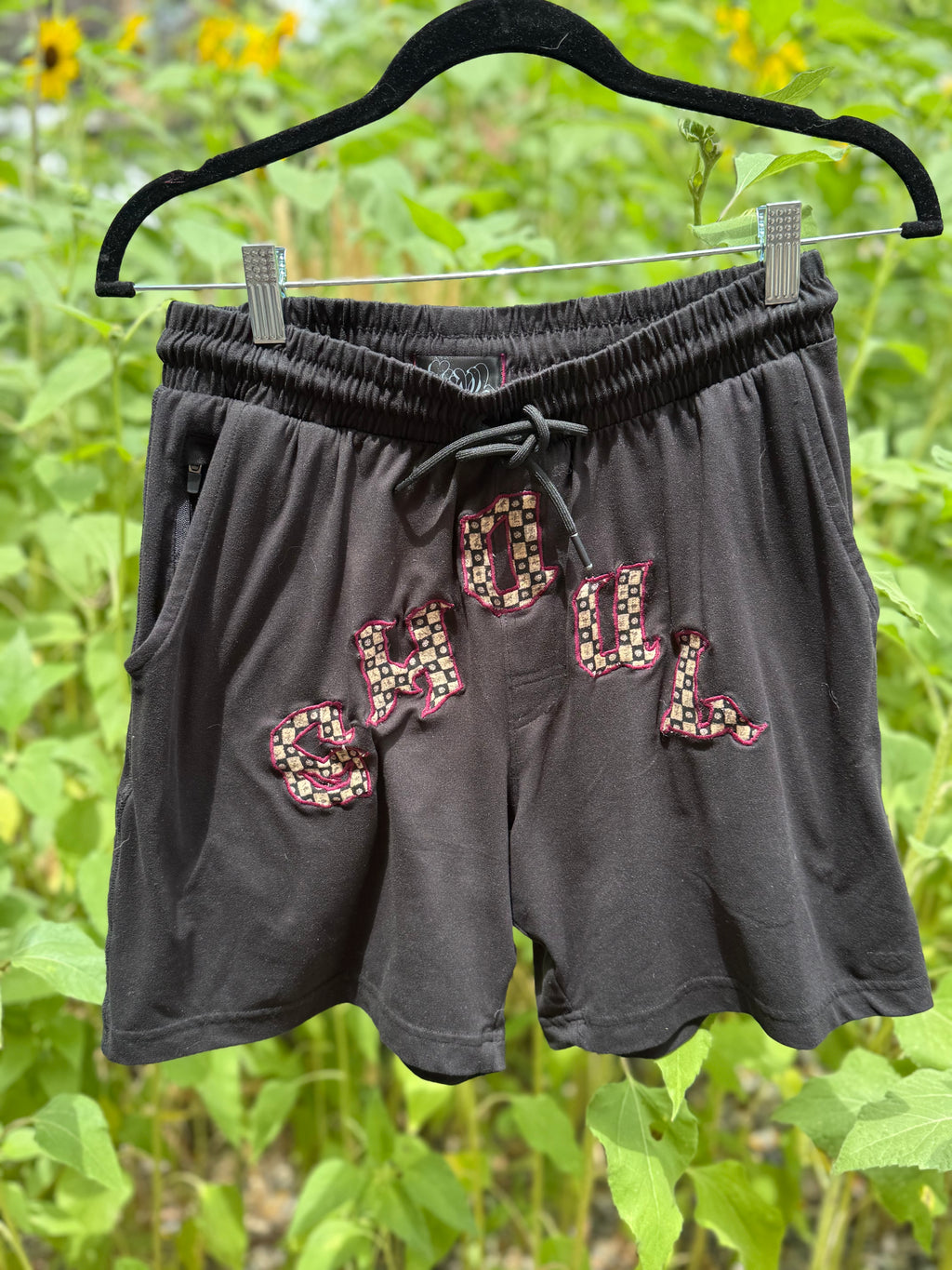 checkered ghoul shorts