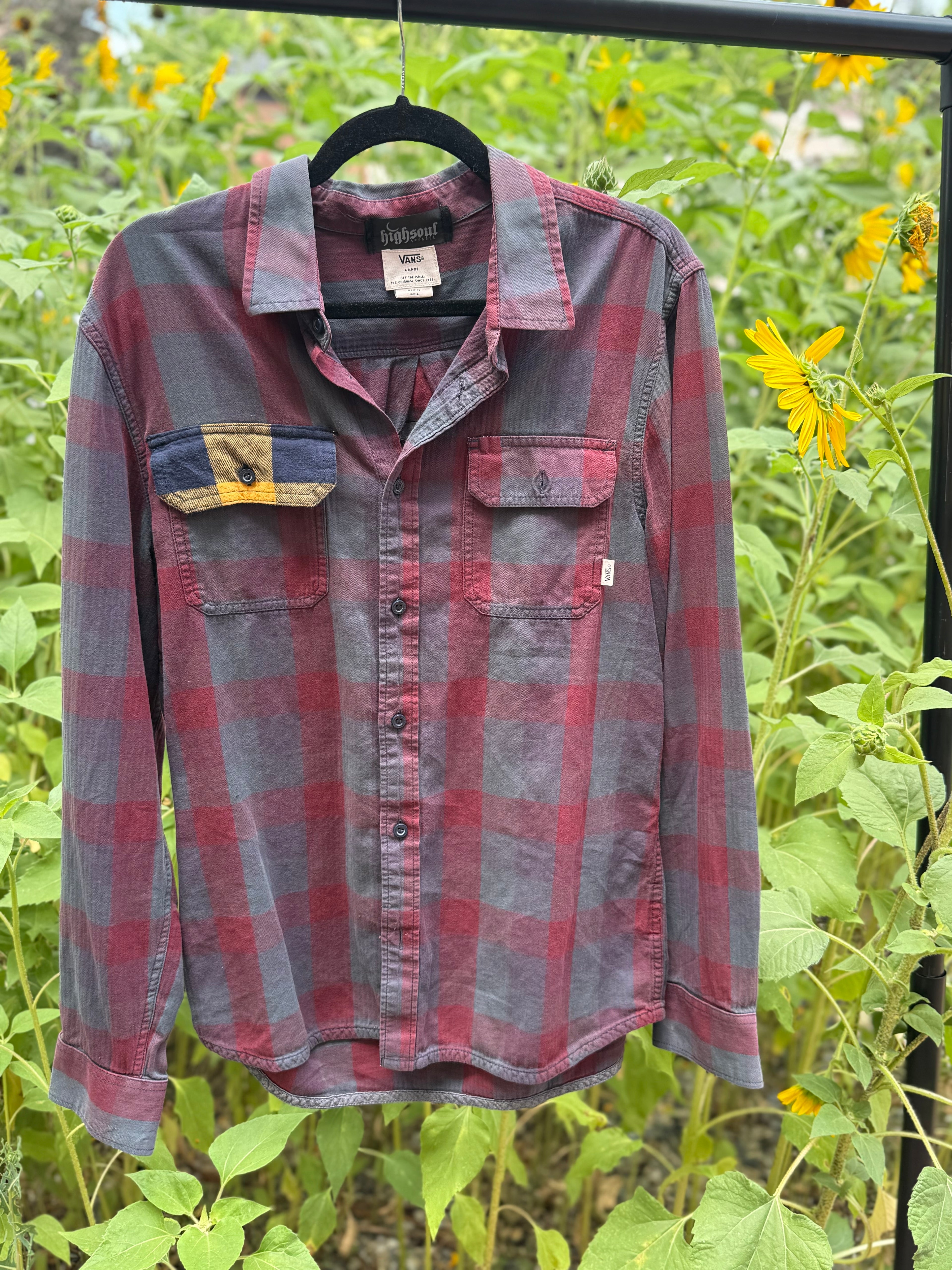 red n yellow flannel