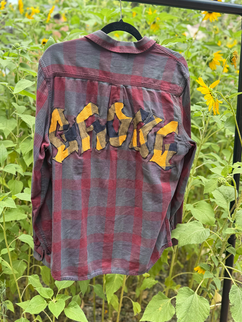 red n yellow flannel