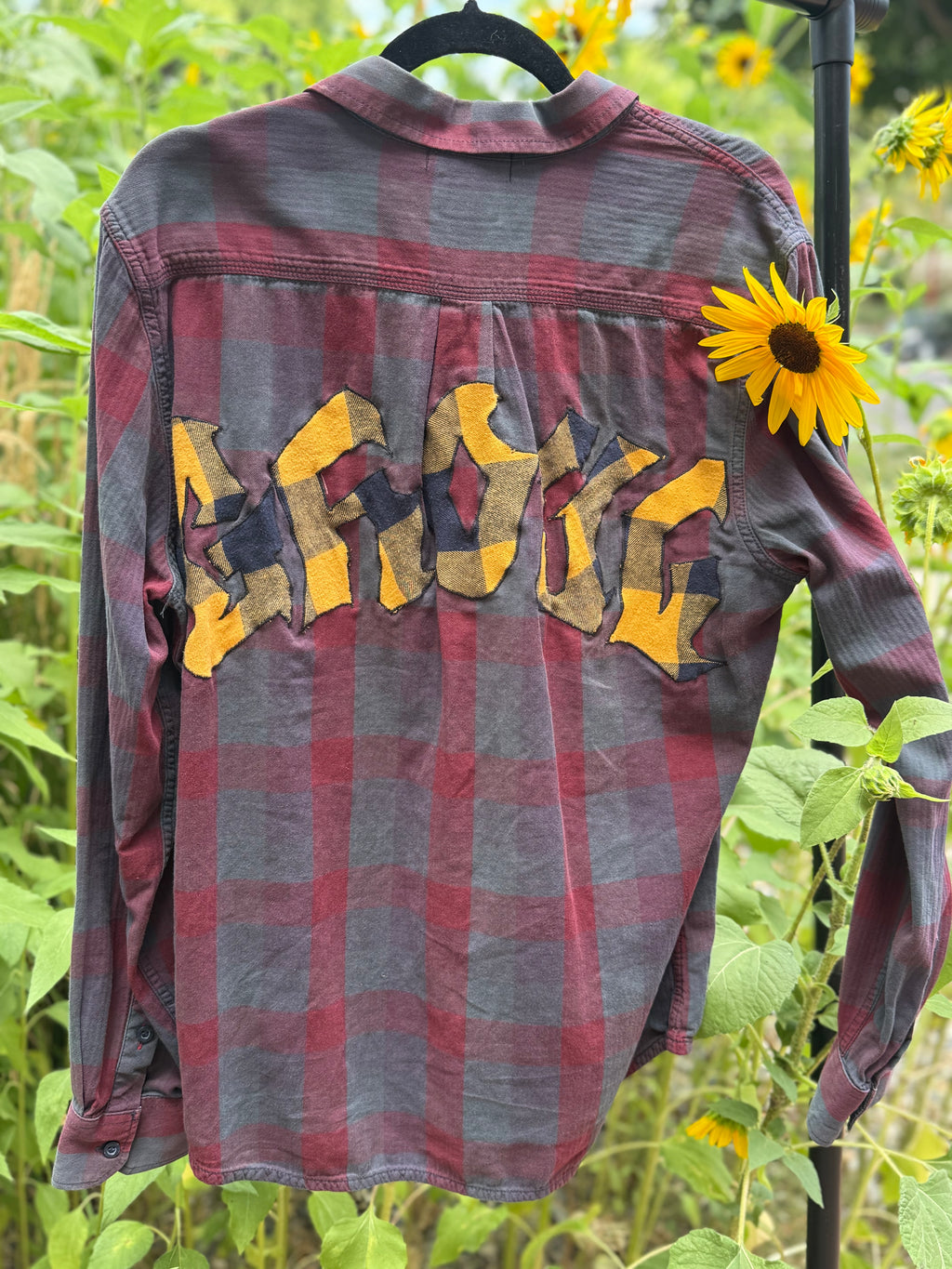 red n yellow flannel