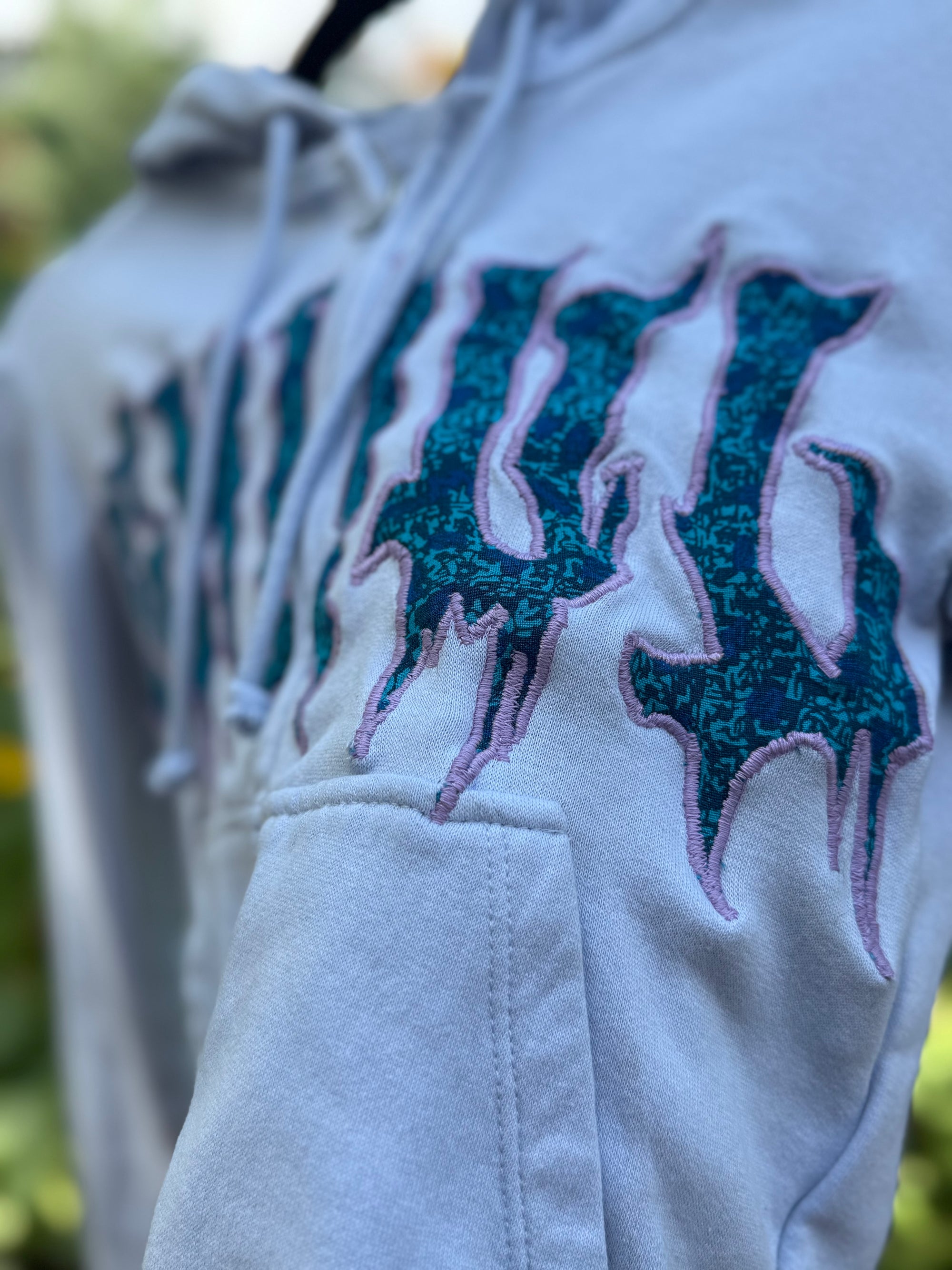 baby blue zip up