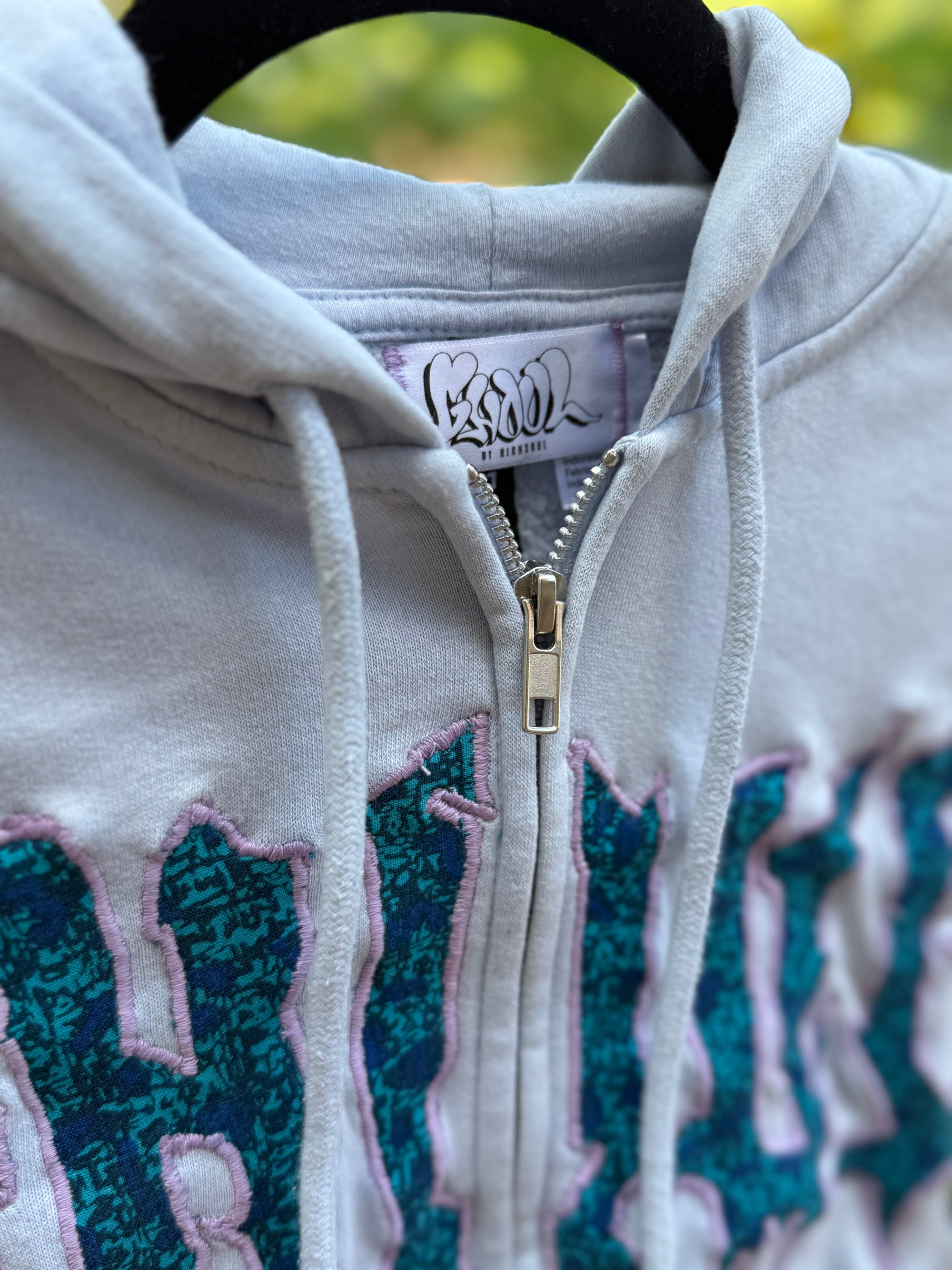 baby blue zip up