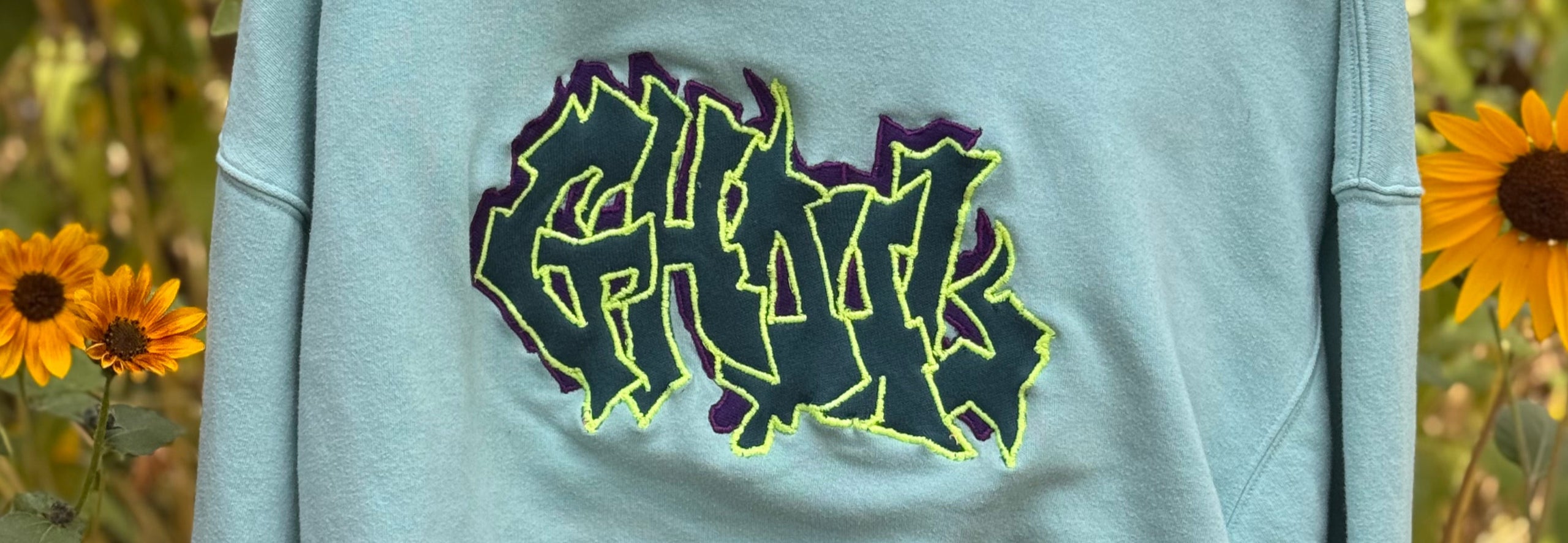 80S SKATING RINK COLORED CROPPED SWEATSHIRT
