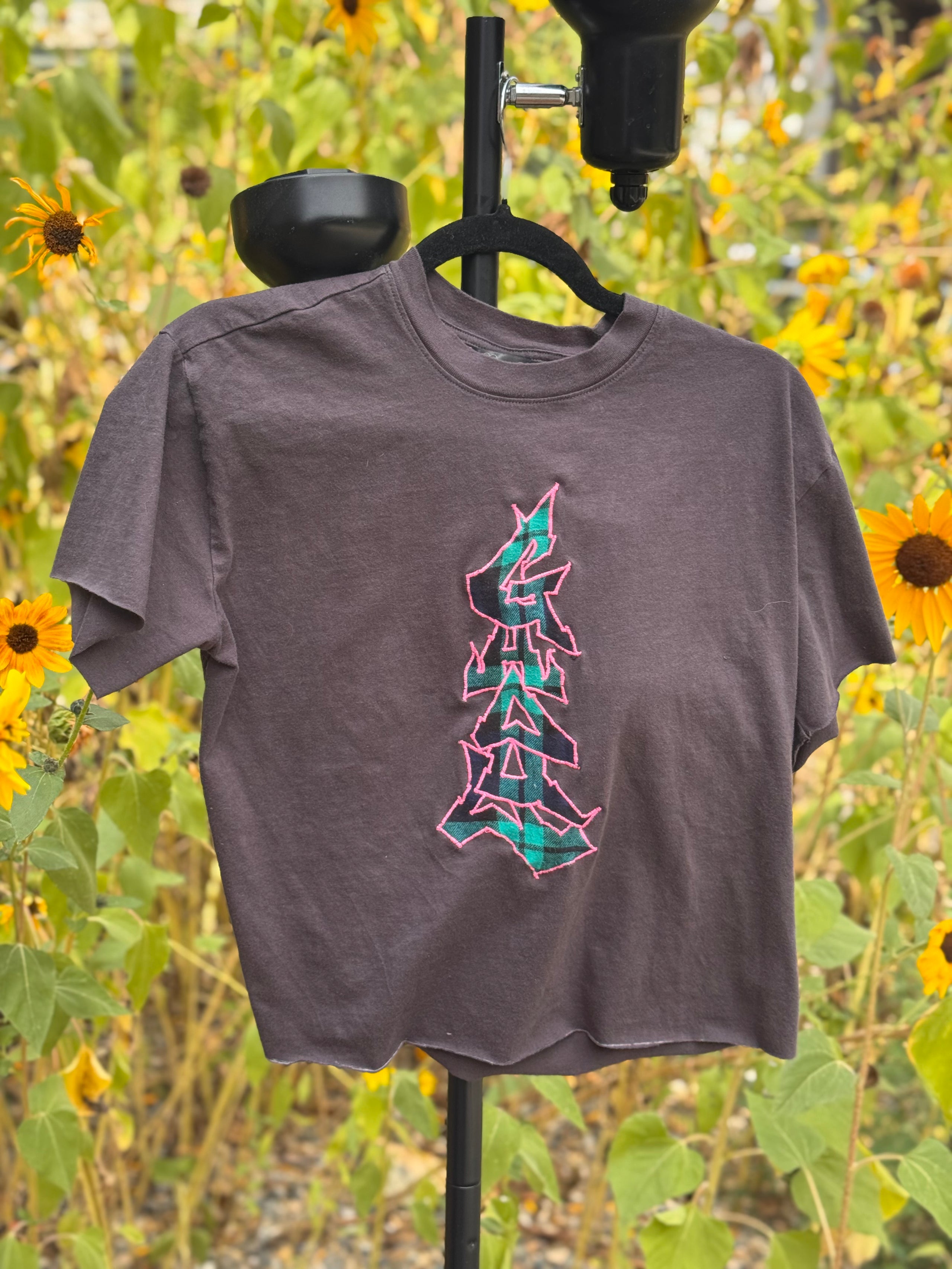 FLANNEL VERTICAL CROPPED T