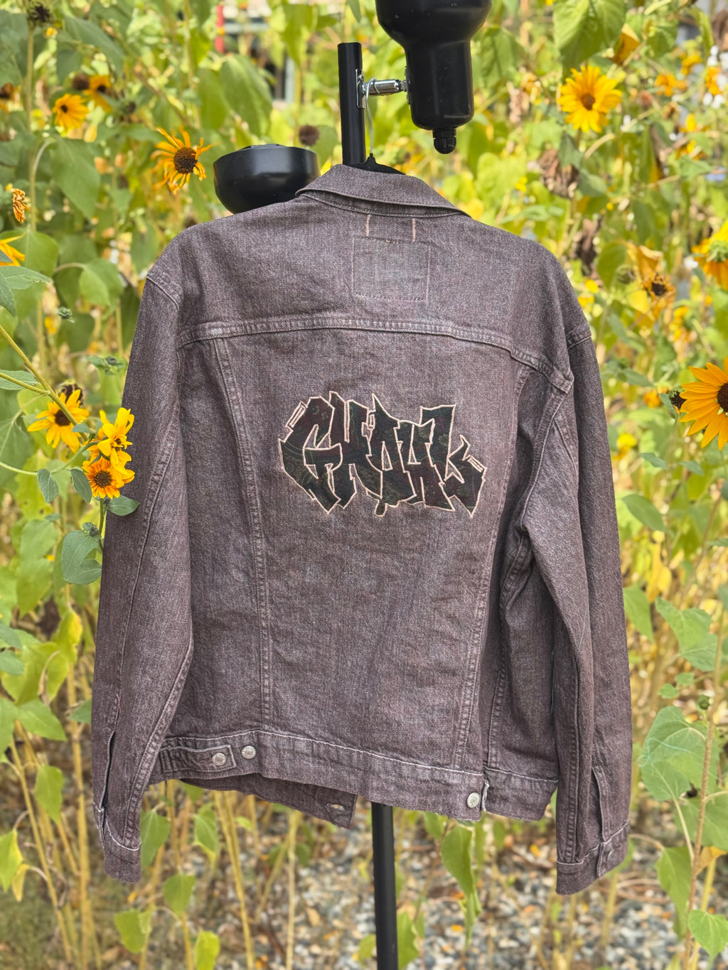 LEVIS JEAN JACKET WITH VINTAGE PAISLEY LETTERS